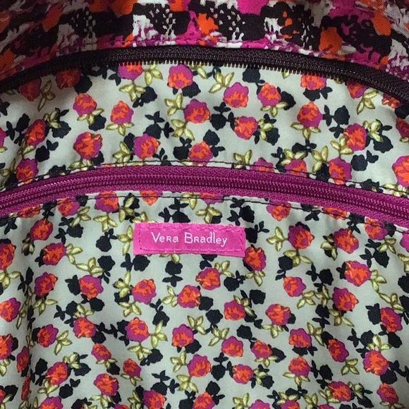 NWT Vera Bradley Hadley Tote with Phone Charger Pocket, Houndstooth Tweed - Picture 7 of 11